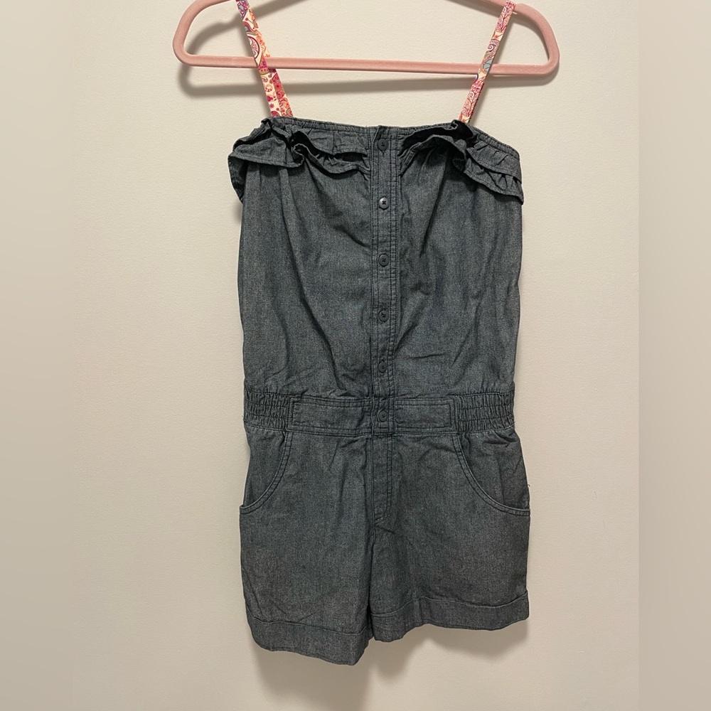 EUC LIBERTY OF LONDON denim romper